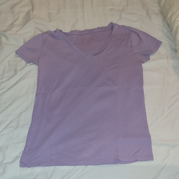 Tops - Purple V-Neck Women's Top